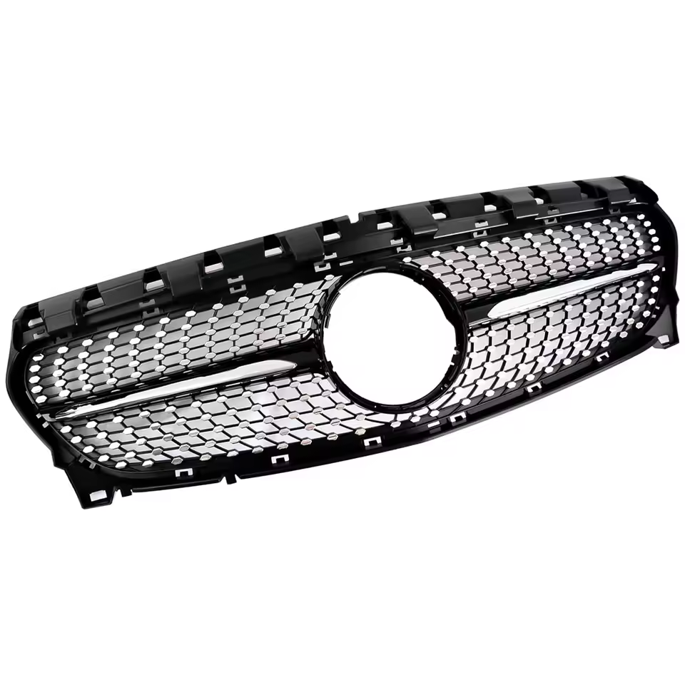 Mercedes A-Class W176 Gloss Black Diamond Style Grill (2012-2015)