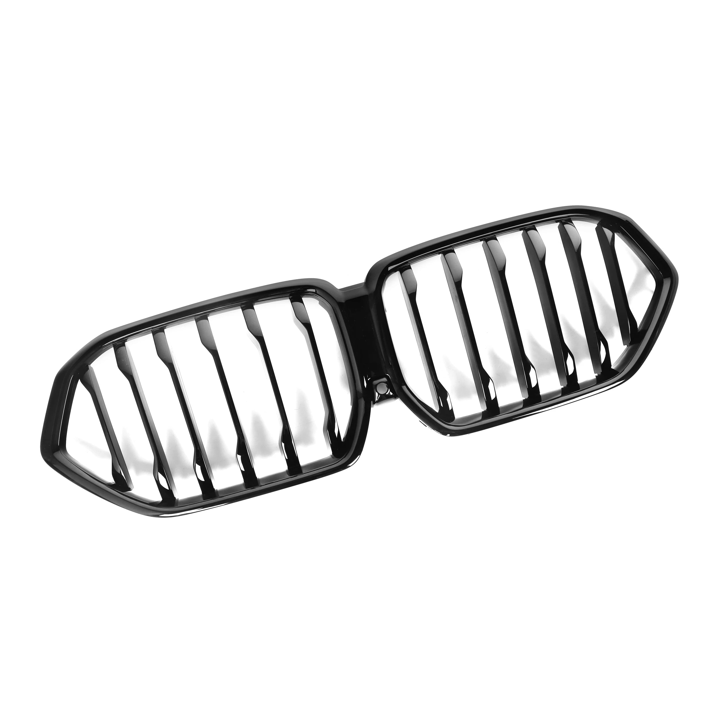 BMW X6 & X6M G06 F96 LCI Gloss Black Single Slat Front Grills (2023+)
