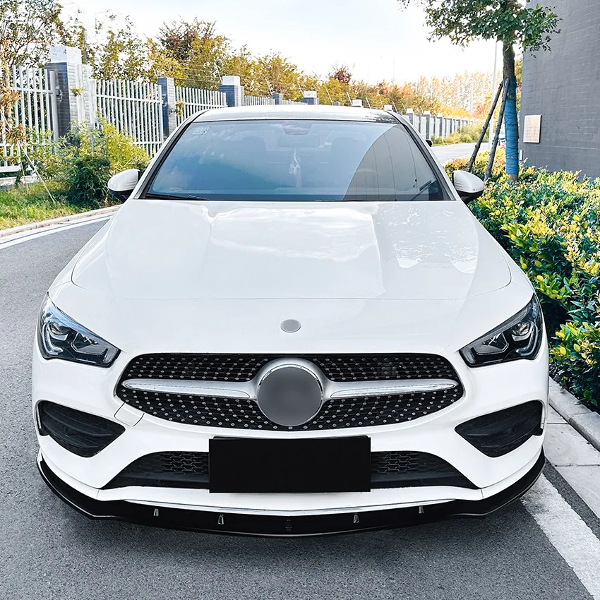 Mercedes CLA W118 AMG Style Gloss Black Front Lip Splitter (2019-2023)