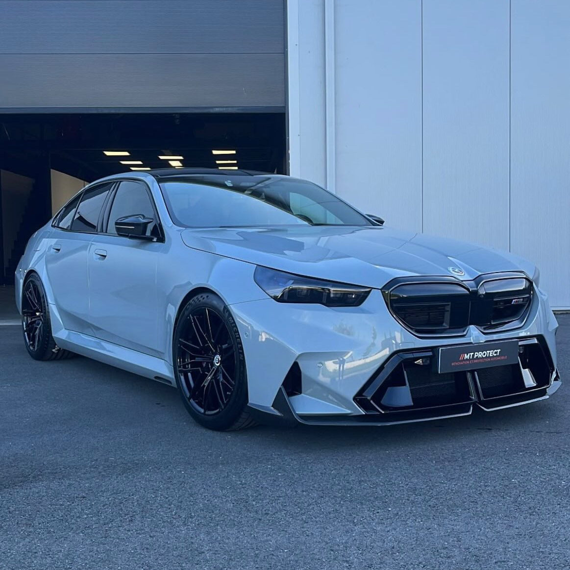 BMW M5 G90 Pre-Preg Dry Carbon Fibre Mp Style Front Lip Splitter By OPTIC (2024+)