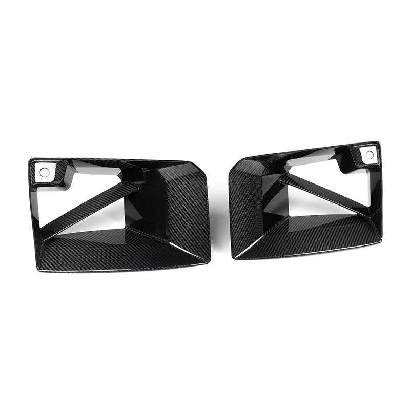 BMW M2 G87 Pre-Preg Dry Carbon Fibre Mp Style Front Bumper Ducts Covers By OPTIC (2023+)