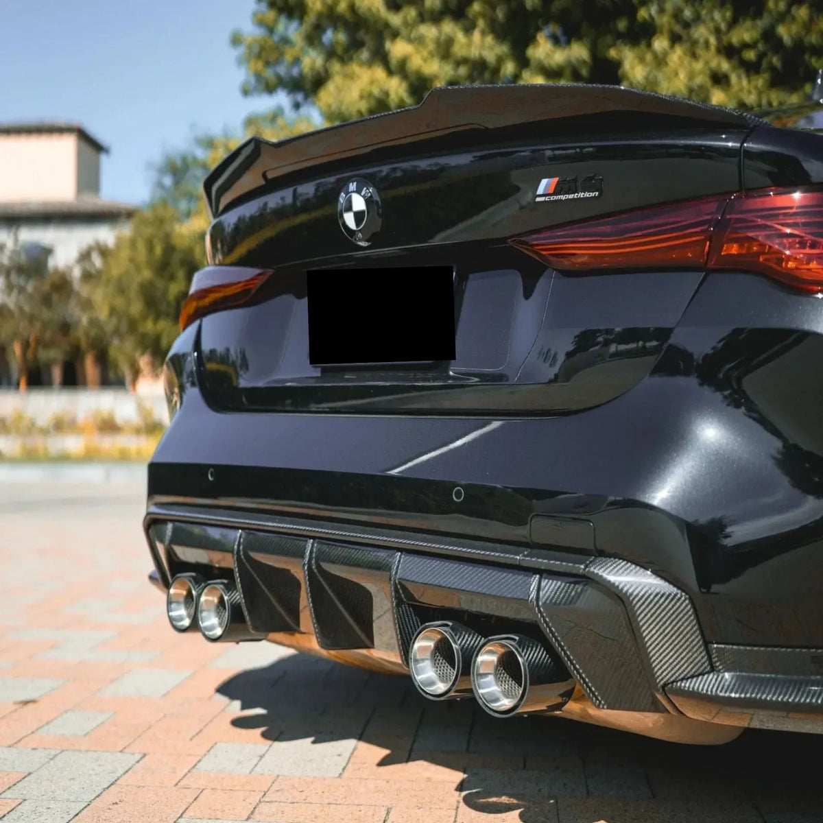 BMW M2 G87 Straight Cut Carbon Exhaust Tips