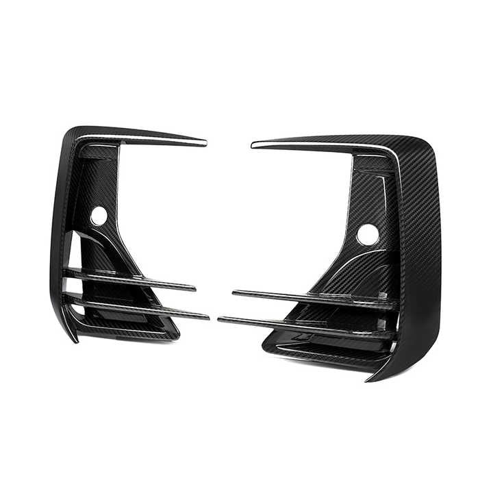 BMW X3 G01 & X4 G02 LCI Pre-Preg Dry Carbon Fibre Front Bumper Inserts By OPTIC (2021+)
