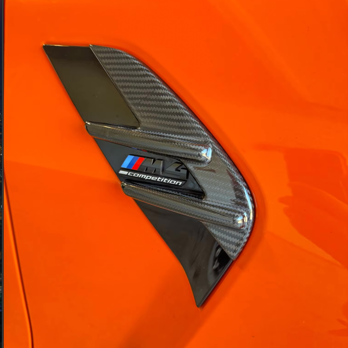 BMW M3 / M4 G80/G81/G82/G83 Pre-Preg Dry Carbon Fibre Side Fender Trim By OPTIC (2021+)