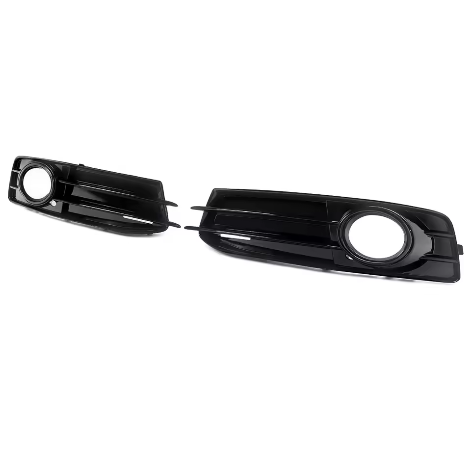 Audi A3 8P S-Line Gloss Black Fog Light Grills (2008-2012)