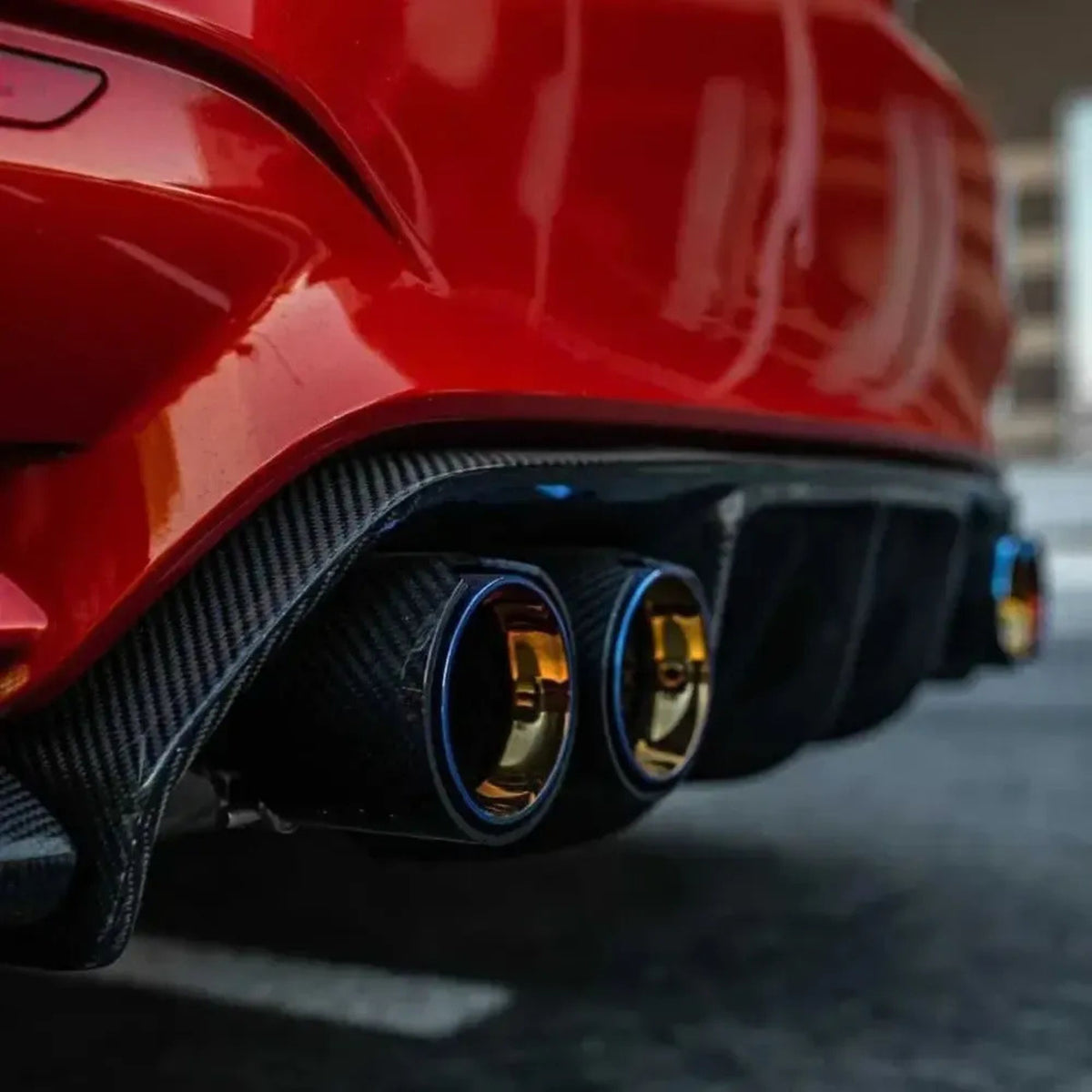 BMW 1 Series M135I/M140I (F20/F21) Straight Cut Carbon Exhaust Tips