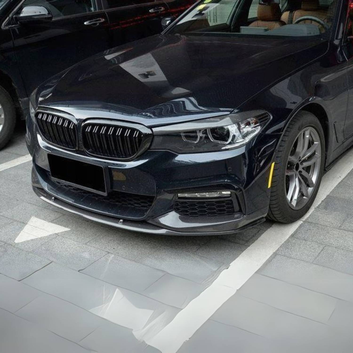 BMW 5 Series G30 M-Sport Carbon Fibre Mp Style Front Lip Splitter (2017-2020)