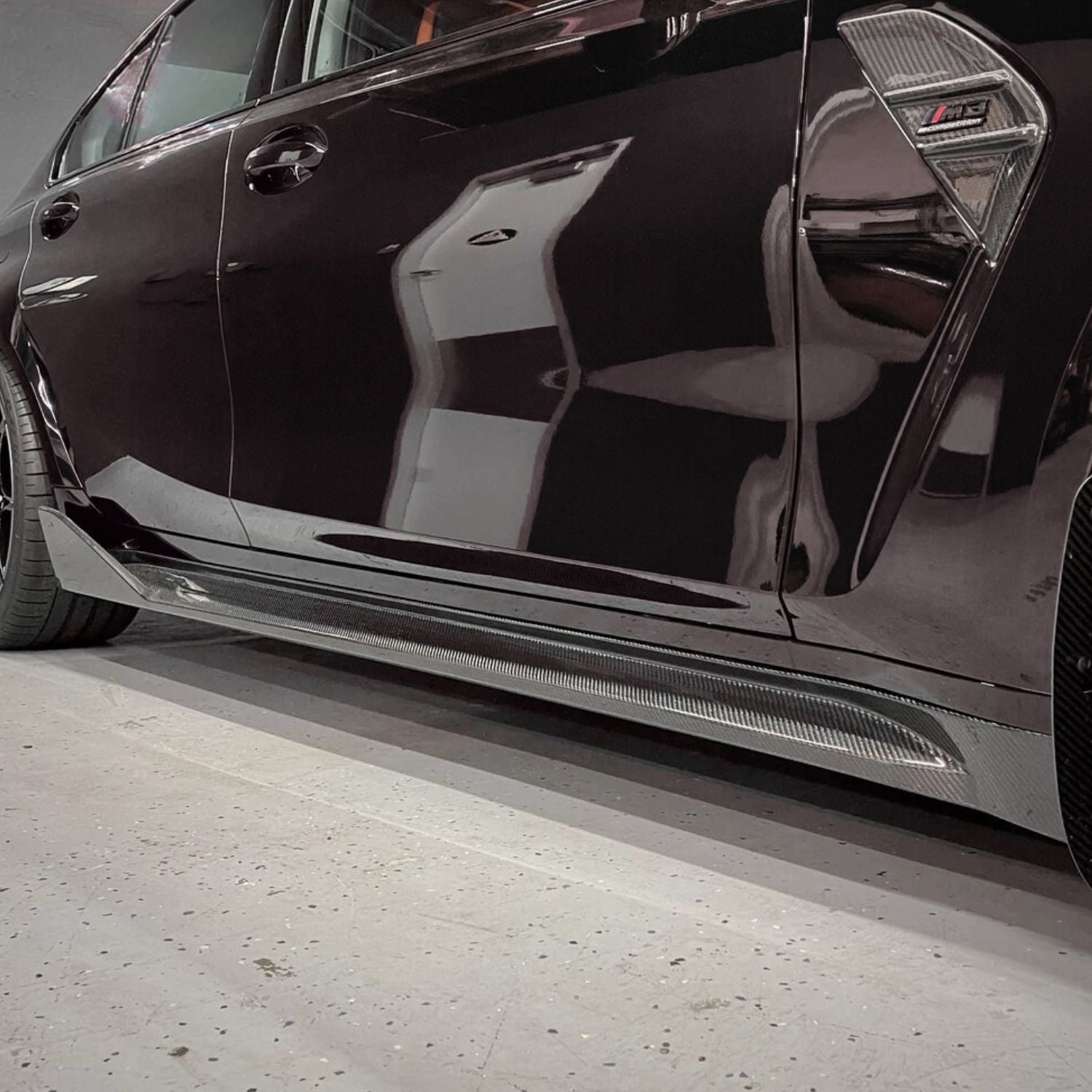BMW M3 G80 G81 / M4 G82 G83 Pre-Preg Dry Carbon Fibre Mp Style Side Skirts By OPTIC (2021+)