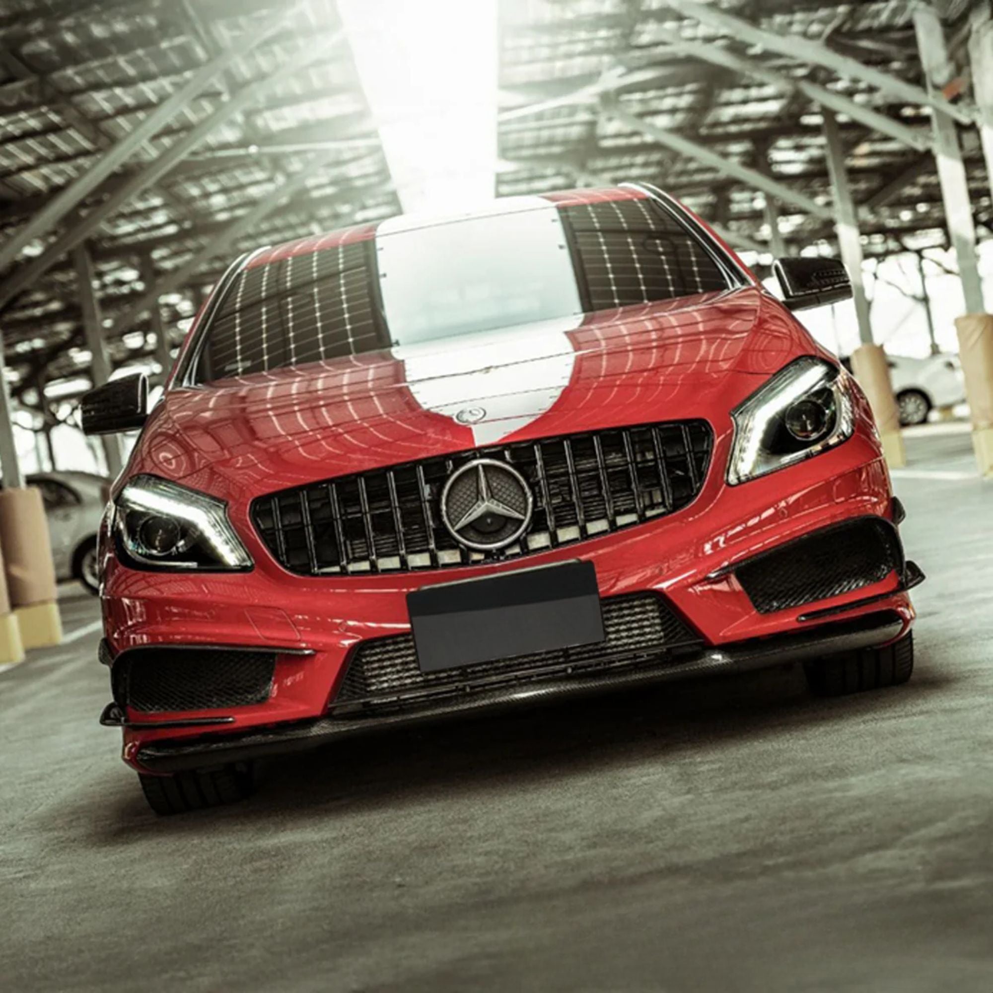 Mercedes A-Class W176 Gloss Black Panamericana GT Style Grill (2012-2015)