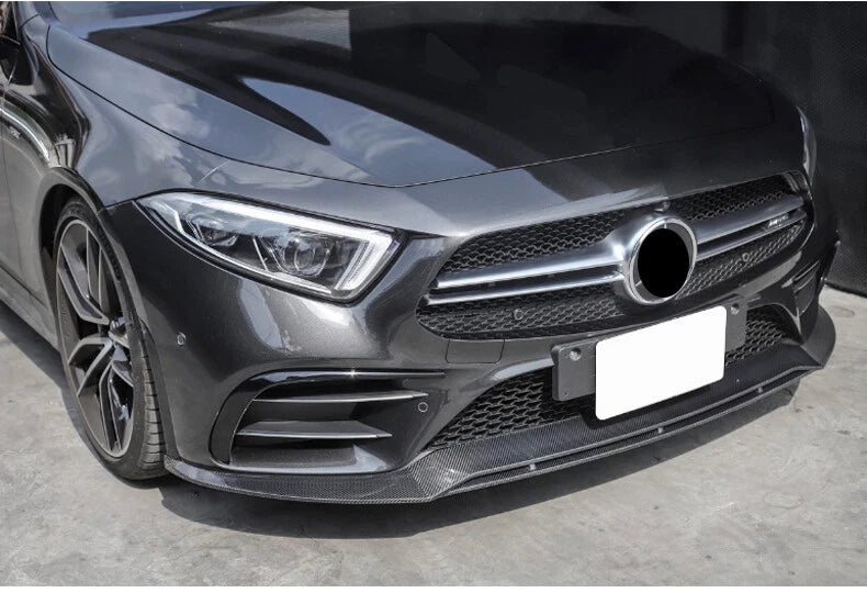 Mercedes CLS C257 AMG Style Carbon Fibre Front Lip Splitter (2018-2021)